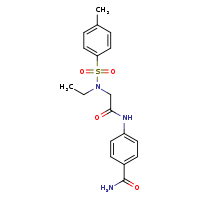 4-[2-(N-ethyl-4-methylbenzenesulfonamido)acetamido]benzamide