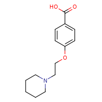 4-[2-(piperidin-1-yl)ethoxy]benzoic acid