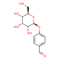 4-{[(2S,3R,4R,5S,6R)-3,4,5-trihydroxy-6-(hydroxymethyl)oxan-2-yl]oxy}benzaldehyde