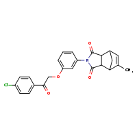 4-{3-[2-(4-chlorophenyl)-2-oxoethoxy]phenyl}-8-methyl-4-azatricyclo[5.2.1.0²,?]dec-8-ene-3,5-dione