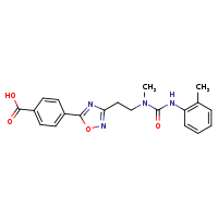 4-[3-(2-{methyl[(2-methylphenyl)carbamoyl]amino}ethyl)-1,2,4-oxadiazol-5-yl]benzoic acid