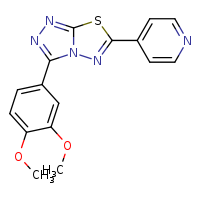 4-[3-(3,4-dimethoxyphenyl)-[1,2,4]triazolo[3,4-b][1,3,4]thiadiazol-6-yl]pyridine