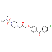 4-{3-[4-(4-chlorobenzoyl)phenoxy]-2-hydroxypropyl}-N,N-dimethylpiperazine-1-sulfonamide