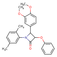 4-(3,4-dimethoxyphenyl)-1-(2,5-dimethylphenyl)-3-phenoxyazetidin-2-one
