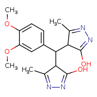 4-[(3,4-dimethoxyphenyl)(3-hydroxy-5-methyl-4H-pyrazol-4-yl)methyl]-5-methyl-4H-pyrazol-3-ol