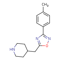 4-{[3-(4-methylphenyl)-1,2,4-oxadiazol-5-yl]methyl}piperidine