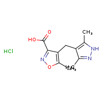 4-[(3,5-dimethyl-1H-pyrazol-4-yl)methyl]-5-methyl-1,2-oxazole-3-carboxylic acid hydrochloride