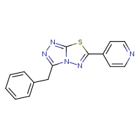 4-{3-benzyl-[1,2,4]triazolo[3,4-b][1,3,4]thiadiazol-6-yl}pyridine