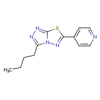 4-{3-butyl-[1,2,4]triazolo[3,4-b][1,3,4]thiadiazol-6-yl}pyridine