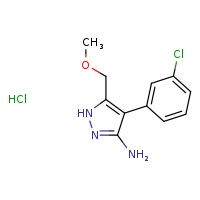 4-(3-chlorophenyl)-5-(methoxymethyl)-1H-pyrazol-3-amine hydrochloride