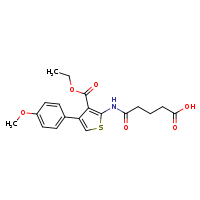 4-{[3-(ethoxycarbonyl)-4-(4-methoxyphenyl)thiophen-2-yl]carbamoyl}butanoic acid