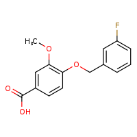 4-[(3-fluorophenyl)methoxy]-3-methoxybenzoic acid