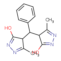 4-[(3-hydroxy-5-methyl-4H-pyrazol-4-yl)(phenyl)methyl]-5-methyl-4H-pyrazol-3-ol