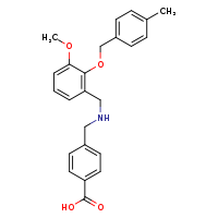 4-{[({3-methoxy-2-[(4-methylphenyl)methoxy]phenyl}methyl)amino]methyl}benzoic acid
