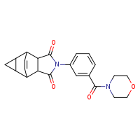 4-[3-(morpholine-4-carbonyl)phenyl]-4-azatetracyclo[5.3.2.0²,?.0?,¹?]dodec-11-ene-3,5-dione
