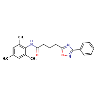 4-(3-phenyl-1,2,4-oxadiazol-5-yl)-N-(2,4,6-trimethylphenyl)butanamide