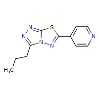 4-{3-propyl-[1,2,4]triazolo[3,4-b][1,3,4]thiadiazol-6-yl}pyridine