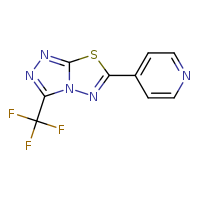 4-[3-(trifluoromethyl)-[1,2,4]triazolo[3,4-b][1,3,4]thiadiazol-6-yl]pyridine