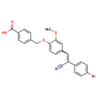 4-{4-[(1Z)-2-(4-bromophenyl)-2-cyanoeth-1-en-1-yl]-2-methoxyphenoxymethyl}benzoic acid