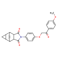 4-{4-[2-(4-methoxyphenyl)-2-oxoethoxy]phenyl}-4-azatetracyclo[5.3.2.0²,?.0?,¹?]dodec-11-ene-3,5-dione