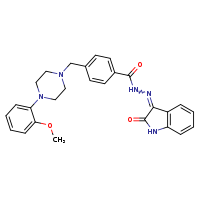 4-{[4-(2-methoxyphenyl)piperazin-1-yl]methyl}-N'-[(3Z)-2-oxo-1H-indol-3-ylidene]benzohydrazide
