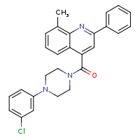 4-[4-(3-chlorophenyl)piperazine-1-carbonyl]-8-methyl-2-phenylquinoline