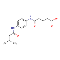 4-{[4-(3-methylbutanamido)phenyl]carbamoyl}butanoic acid