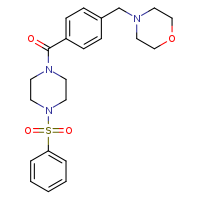 4-({4-[4-(benzenesulfonyl)piperazine-1-carbonyl]phenyl}methyl)morpholine