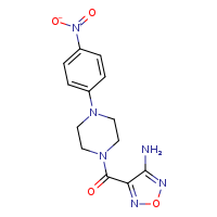 4-[4-(4-nitrophenyl)piperazine-1-carbonyl]-1,2,5-oxadiazol-3-amine