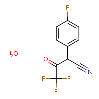 4,4,4-trifluoro-2-(4-fluorophenyl)-3-oxobutanenitrile hydrate
