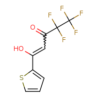 4,4,5,5,5-pentafluoro-1-hydroxy-1-(thiophen-2-yl)pent-1-en-3-one