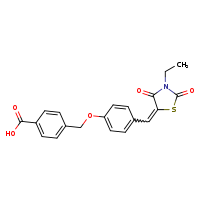 4-(4-{[(5Z)-3-ethyl-2,4-dioxo-1,3-thiazolidin-5-ylidene]methyl}phenoxymethyl)benzoic acid
