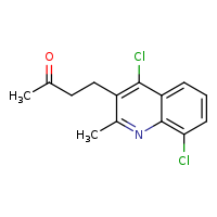 4-(4,8-dichloro-2-methylquinolin-3-yl)butan-2-one