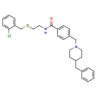 4-[(4-benzylpiperidin-1-yl)methyl]-N-(2-{[(2-chlorophenyl)methyl]sulfanyl}ethyl)benzamide