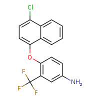 4-[(4-chloronaphthalen-1-yl)oxy]-3-(trifluoromethyl)aniline