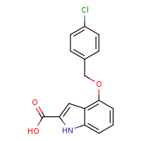 4-[(4-chlorophenyl)methoxy]-1H-indole-2-carboxylic acid