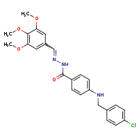 4-{[(4-chlorophenyl)methyl]amino}-N'-[(E)-(3,4,5-trimethoxyphenyl)methylidene]benzohydrazide