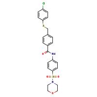 4-{[(4-chlorophenyl)sulfanyl]methyl}-N-[4-(morpholine-4-sulfonyl)phenyl]benzamide