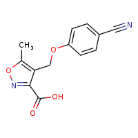 4-(4-cyanophenoxymethyl)-5-methyl-1,2-oxazole-3-carboxylic acid
