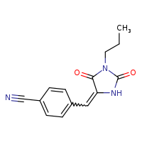 4-{[(4E)-2,5-dioxo-1-propylimidazolidin-4-ylidene]methyl}benzonitrile