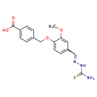4-{4-[(E)-[(carbamothioylamino)imino]methyl]-2-methoxyphenoxymethyl}benzoic acid