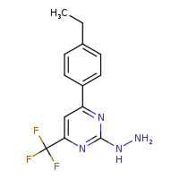 4-(4-ethylphenyl)-2-hydrazinyl-6-(trifluoromethyl)pyrimidine
