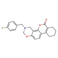 4-[(4-fluorophenyl)methyl]-6,18-dioxa-4-azatetracyclo[8.8.0.0²,?.0¹¹,¹?]octadeca-1,7,9,11(16)-tetraen-17-one