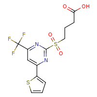 4-[4-(thiophen-2-yl)-6-(trifluoromethyl)pyrimidin-2-ylsulfonyl]butanoic acid