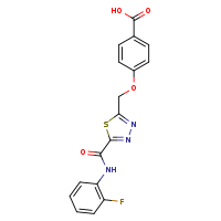 4-({5-[(2-fluorophenyl)carbamoyl]-1,3,4-thiadiazol-2-yl}methoxy)benzoic acid