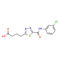 4-{5-[(3-chlorophenyl)carbamoyl]-1,3,4-thiadiazol-2-yl}butanoic acid