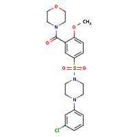 4-{5-[4-(3-chlorophenyl)piperazin-1-ylsulfonyl]-2-methoxybenzoyl}morpholine