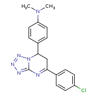 4-[5-(4-chlorophenyl)-6H,7H-[1,2,3,4]tetrazolo[1,5-a]pyrimidin-7-yl]-N,N-dimethylaniline