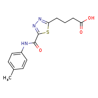 4-{5-[(4-methylphenyl)carbamoyl]-1,3,4-thiadiazol-2-yl}butanoic acid