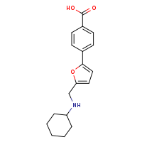 4-{5-[(cyclohexylamino)methyl]furan-2-yl}benzoic acid